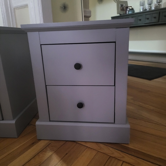 Two nightstand/ Color: Smokey - Picture 9 of 11